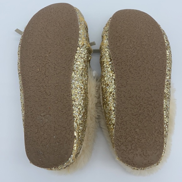 Crewcuts Girls' Glitter-Covered Moccasin Slippers Size K13 - Picture 7 of 12